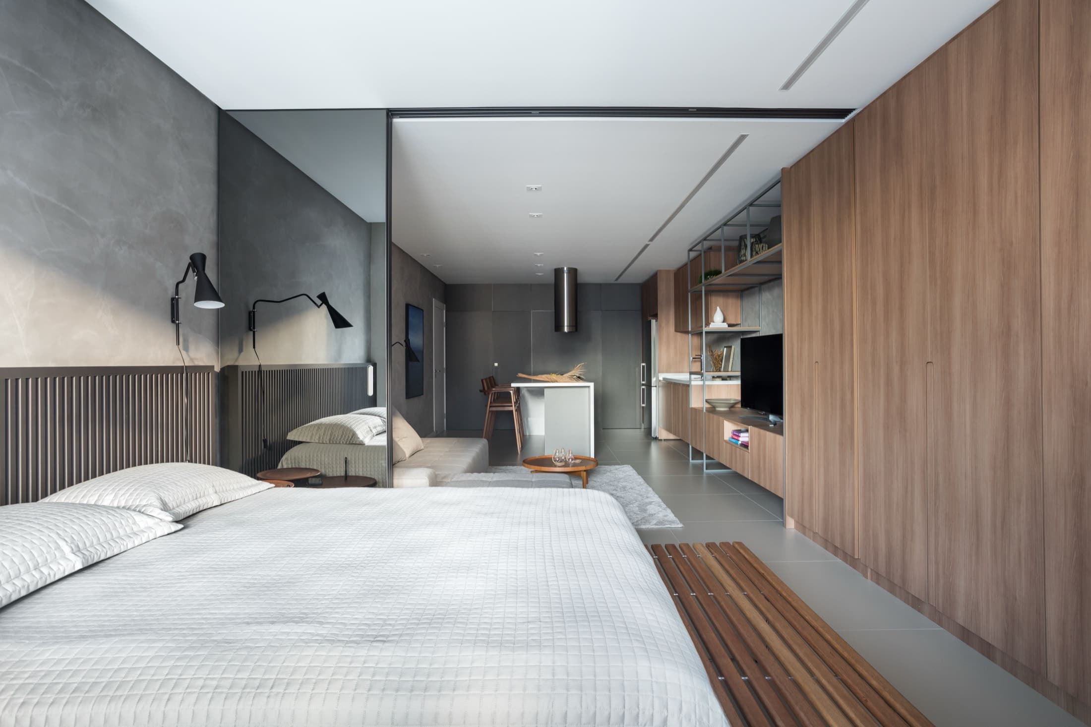 Apartamento executado pela Pronto! Engenharia em parceria com escritório de arquitetura